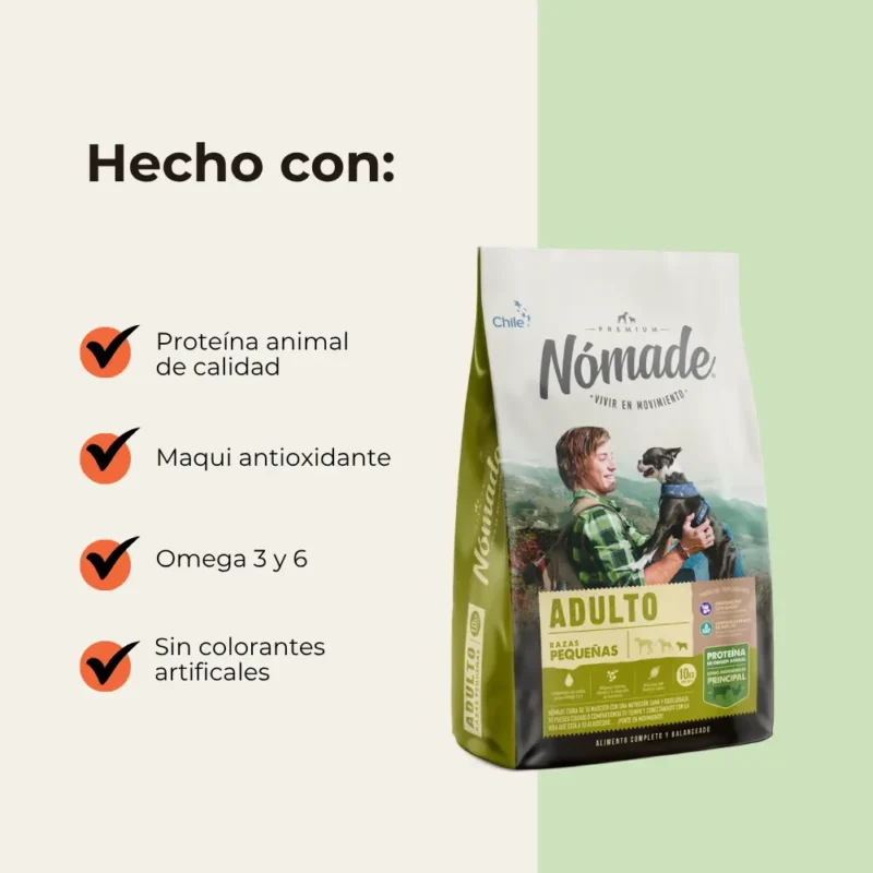 Nomade Perro Adulto Razas Pequeñas 10kg
