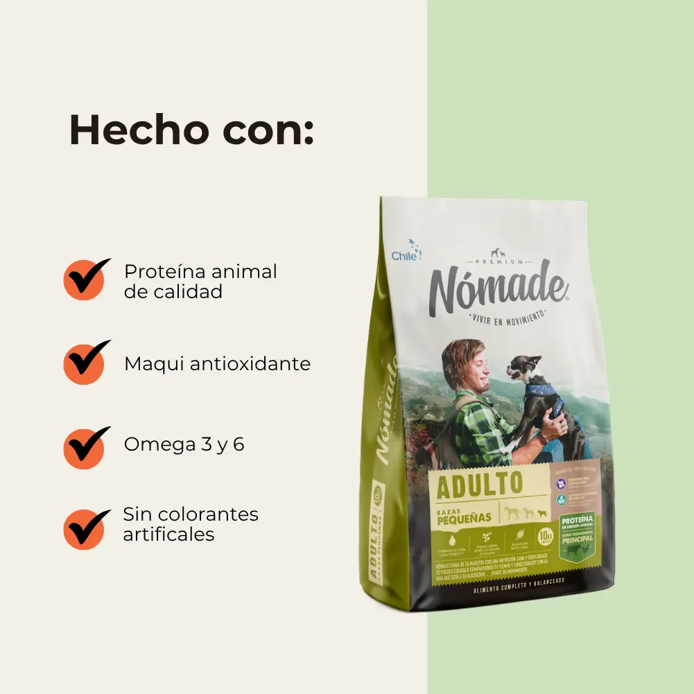 Nomade Perro Adulto Razas Pequeñas 10kg
