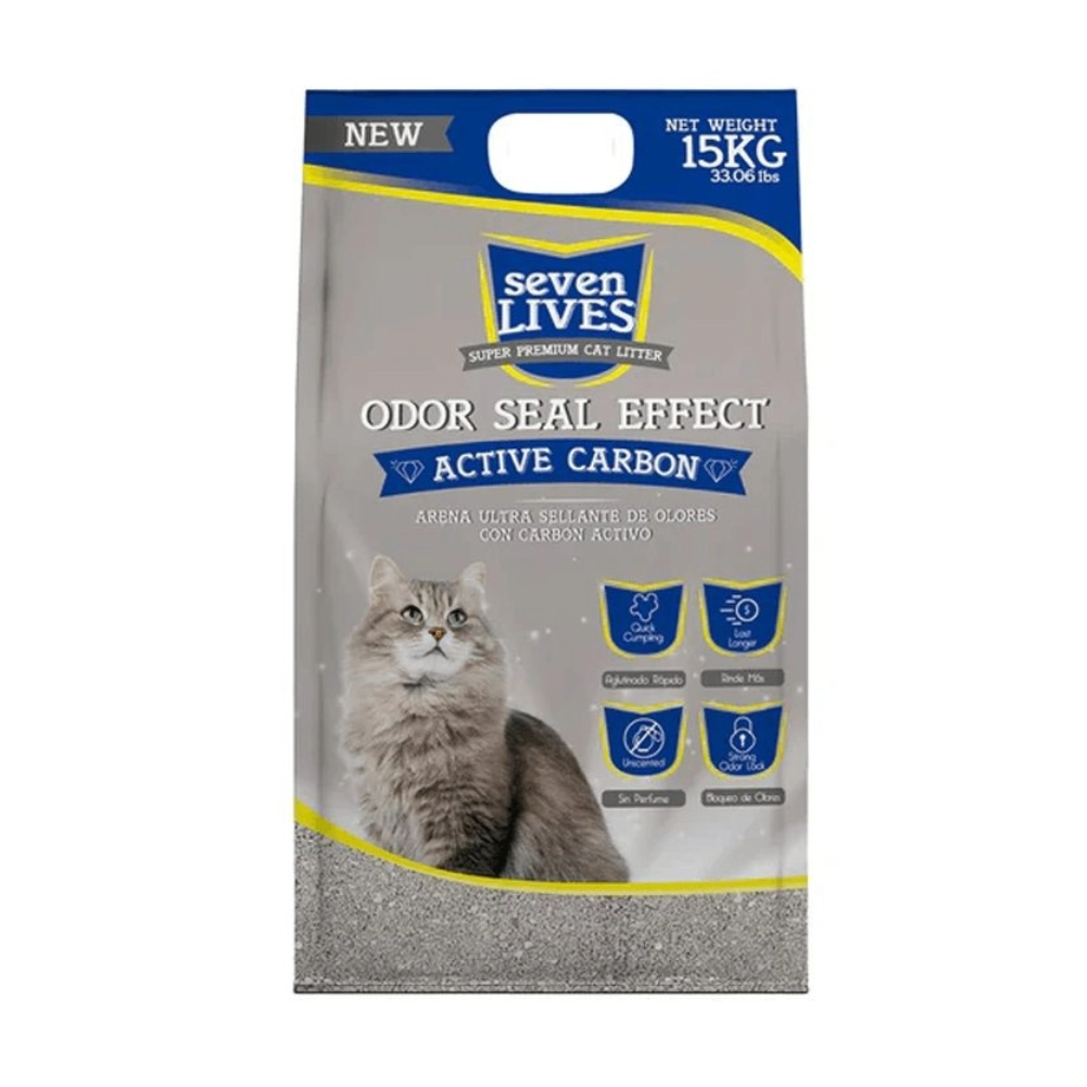 Seven-Lives-Odor-Seal Arena Sanitaria Seven Lives Odor Seal Active Carbon 15kg
