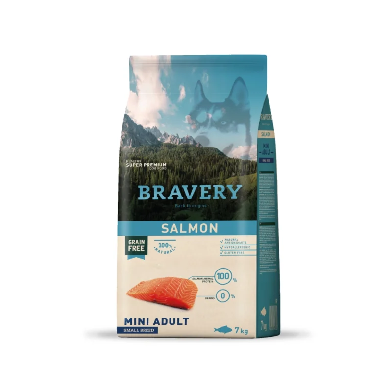 Bravery Mini Adulto Salmón 7kg