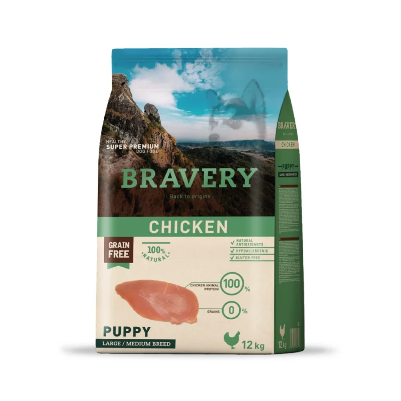 Bravery Puppy Pollo 12kg