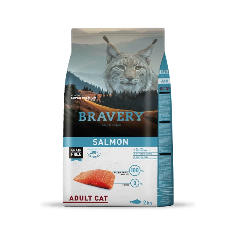 Bravery Gato Adulto Salmón 2kg