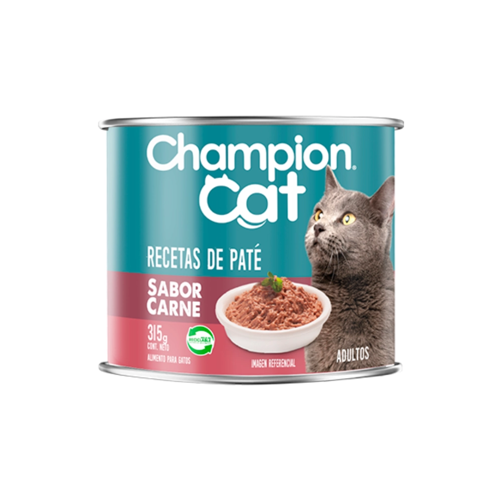 championcat-lata-carne Champion Cat Lata Sabor Carne 315gr