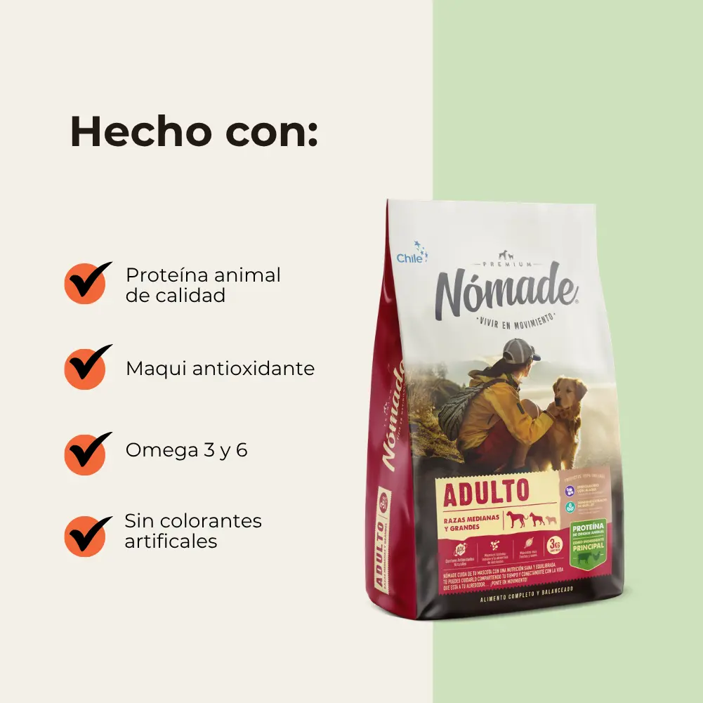 Nomade Perro Adulto 20kg