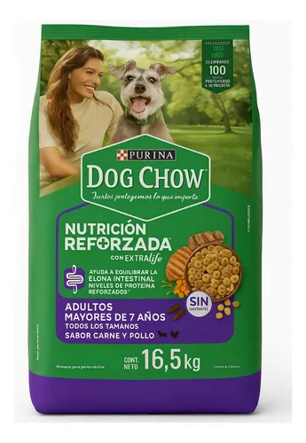 Dog Chow Senior Adultos +7 Longevidad 16.5 kg
