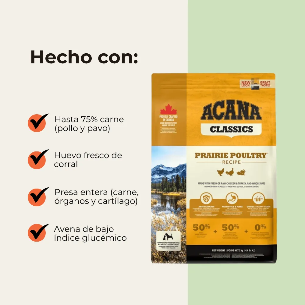 acana-pollo-perro Acana Perro Classics Prairie Poultry 9.7 kg