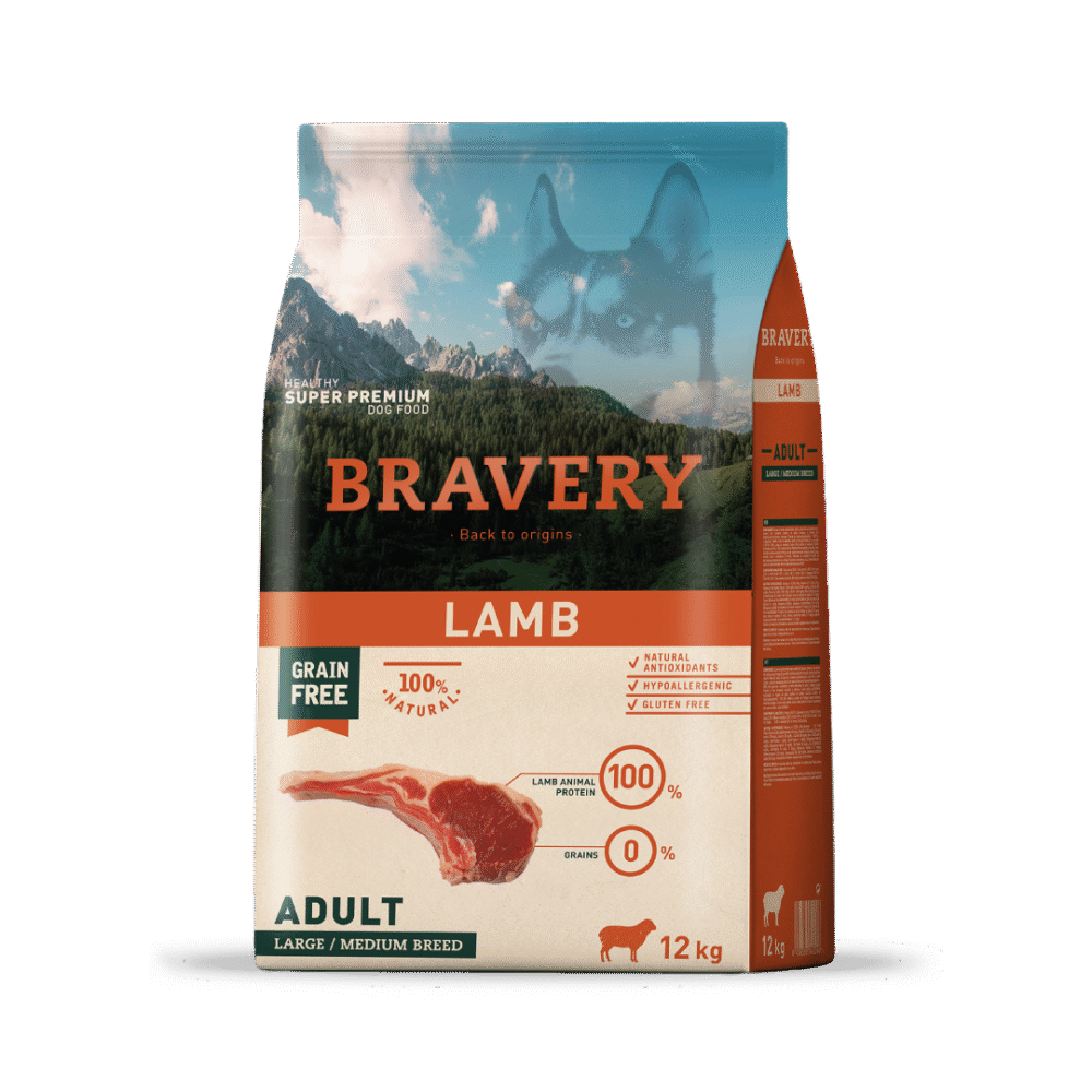 Bravery Perro Adulto Cordero 12kg