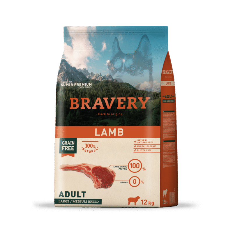 Bravery Perro Adulto Cordero 12kg