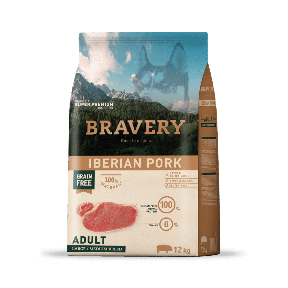Bravery Perro Adulto Cerdo Ibérico 12kg