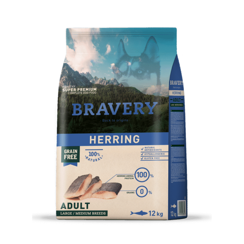 Bravery Perro Adulto Herring 12kg