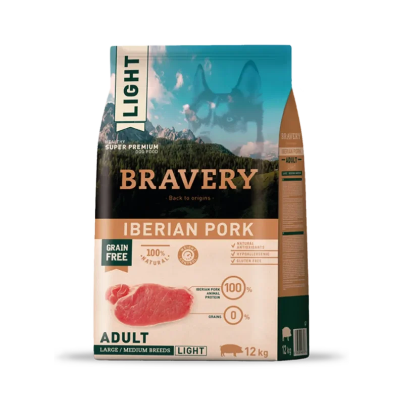 Bravery Adulto Light Cerdo Ibérico Adulto 12 KG