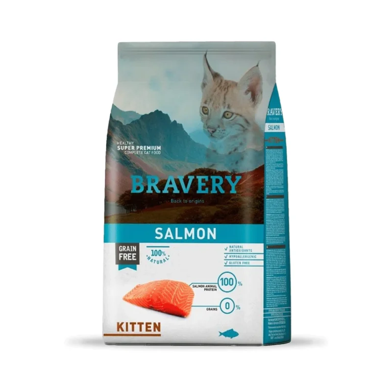 Bravery Salmón Kitten 2 KG
