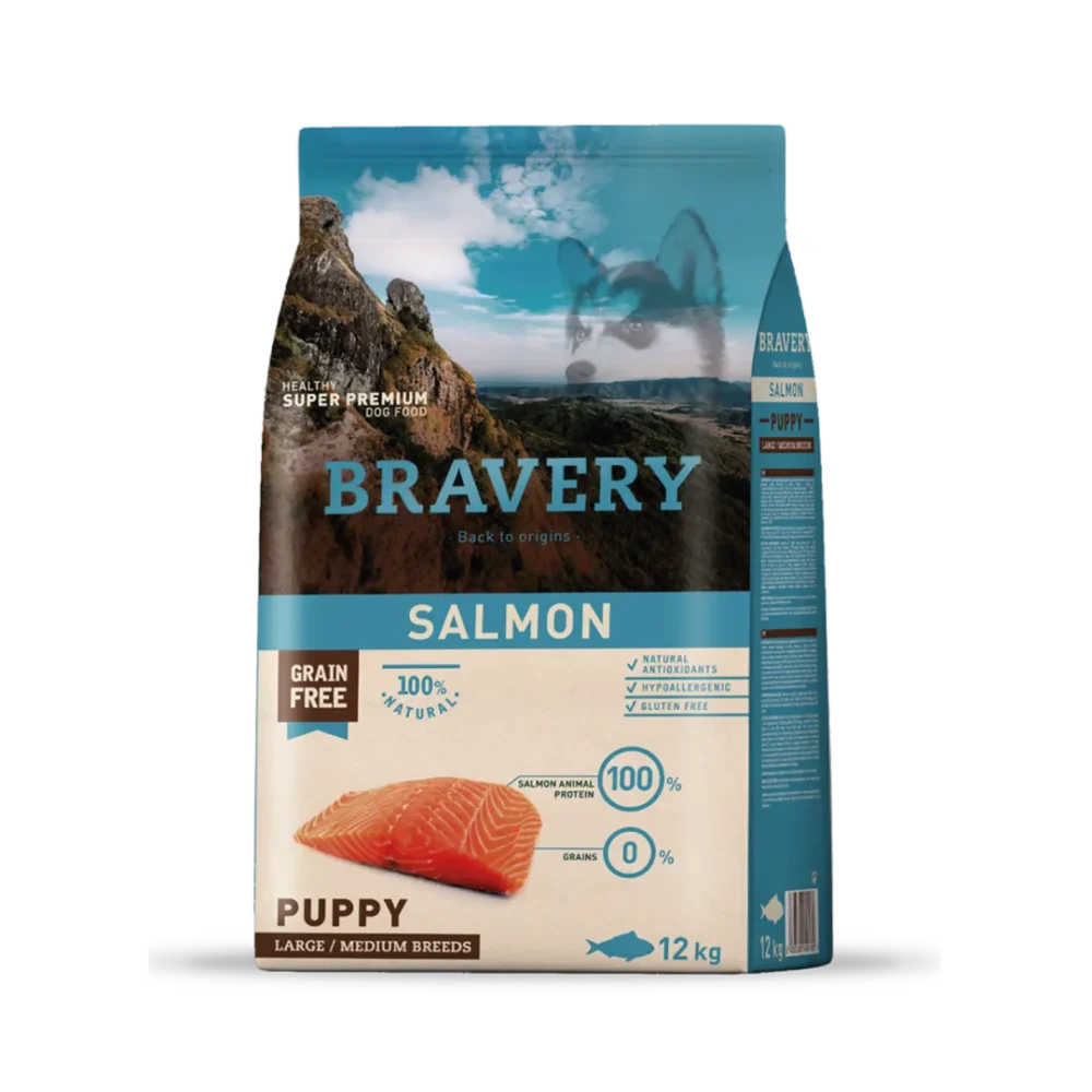 Bravery Puppy Salmon 12kg