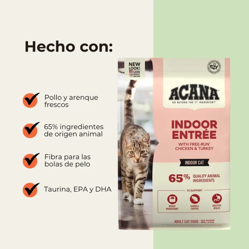 Acana Gato Indoor Entrée 4.5 Kg