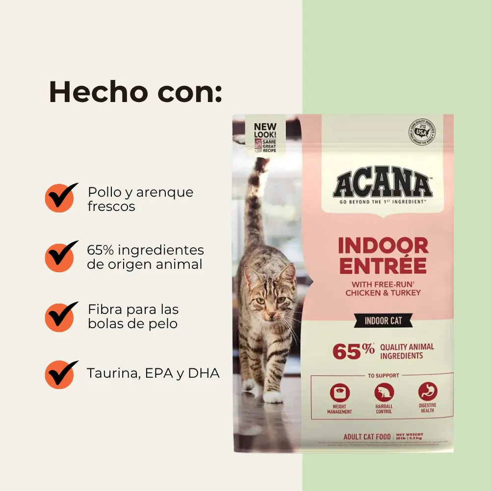 Acana Gato Indoor Entrée 4.5 Kg