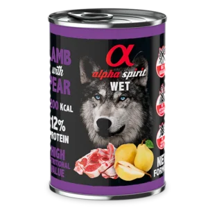 Alpha Spirit Lata Cordero con Pera (400 gr)