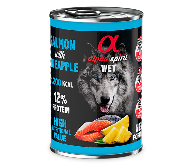 Alpha Spirit Lata Salmón con Piña (400 gr)